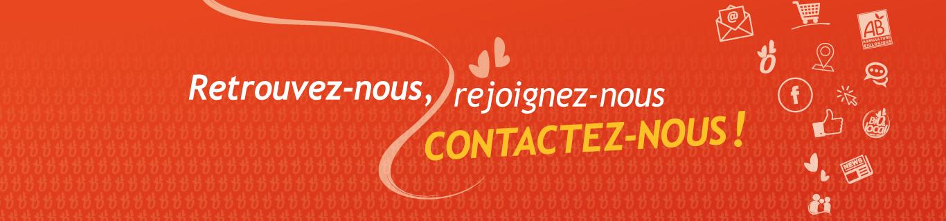 retrouvez nous, rejoignez nous, contactez nous