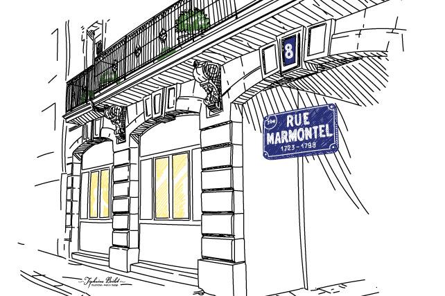 illustration de la rue Marmontel