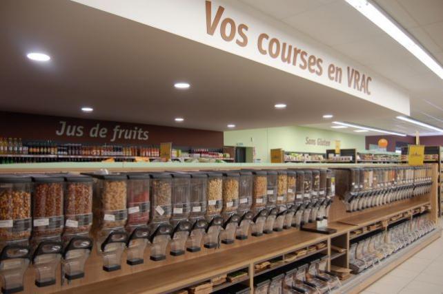 Rayon de magasin en vrac