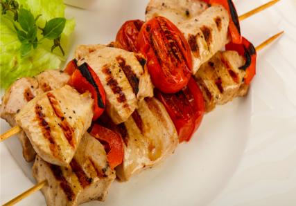 brochette de dinde grillées